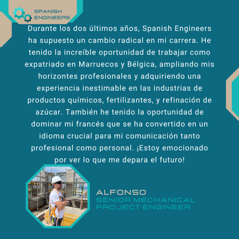 Alfonso, Senior Mechanical Project Engineer, engineers in spanish, engineer